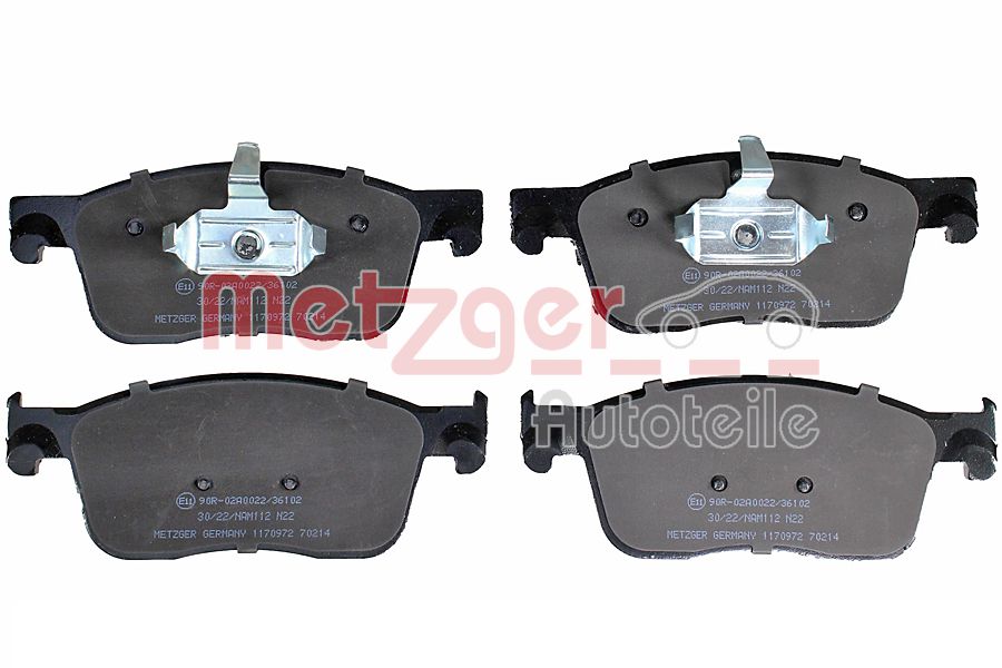 METZGER 1170972 GREENPARTS Bremsbelagsatz, Scheibenbremse